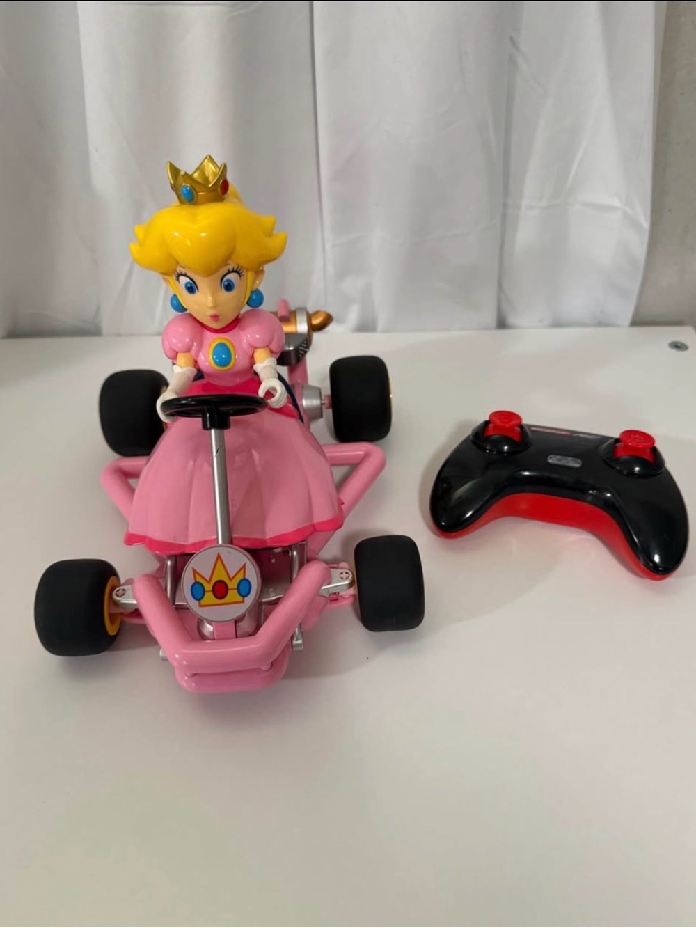 Nintendo Peach Pink RC Kart with Black & Red Controller